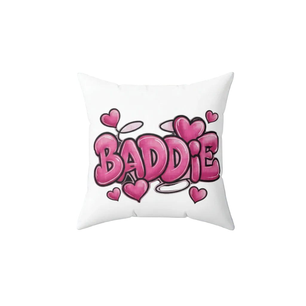 Coussin “Baddie Pink” – Style Graffiti Rose